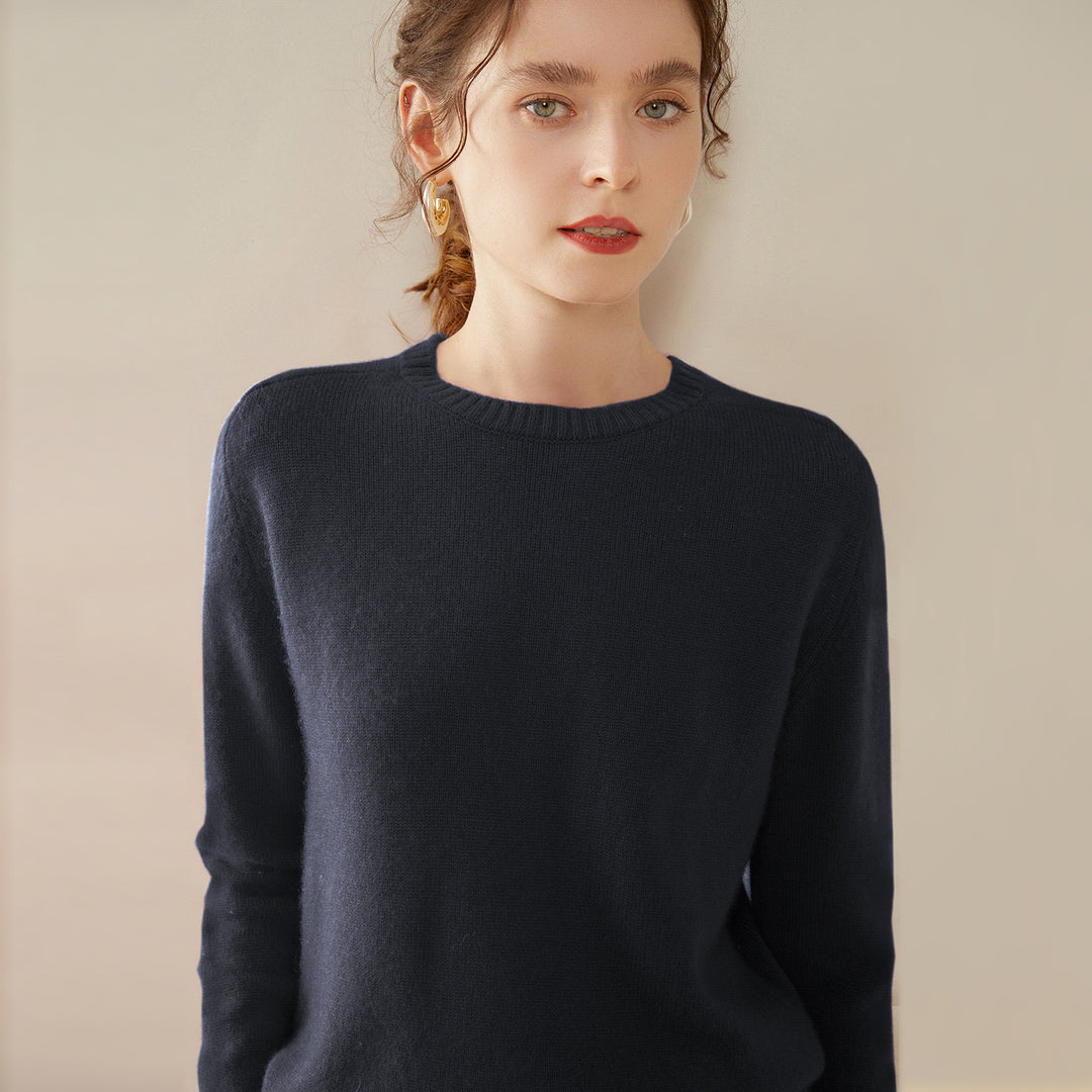 Damen-Kaschmirpullover, 100% Kaschmir, zweifädig
