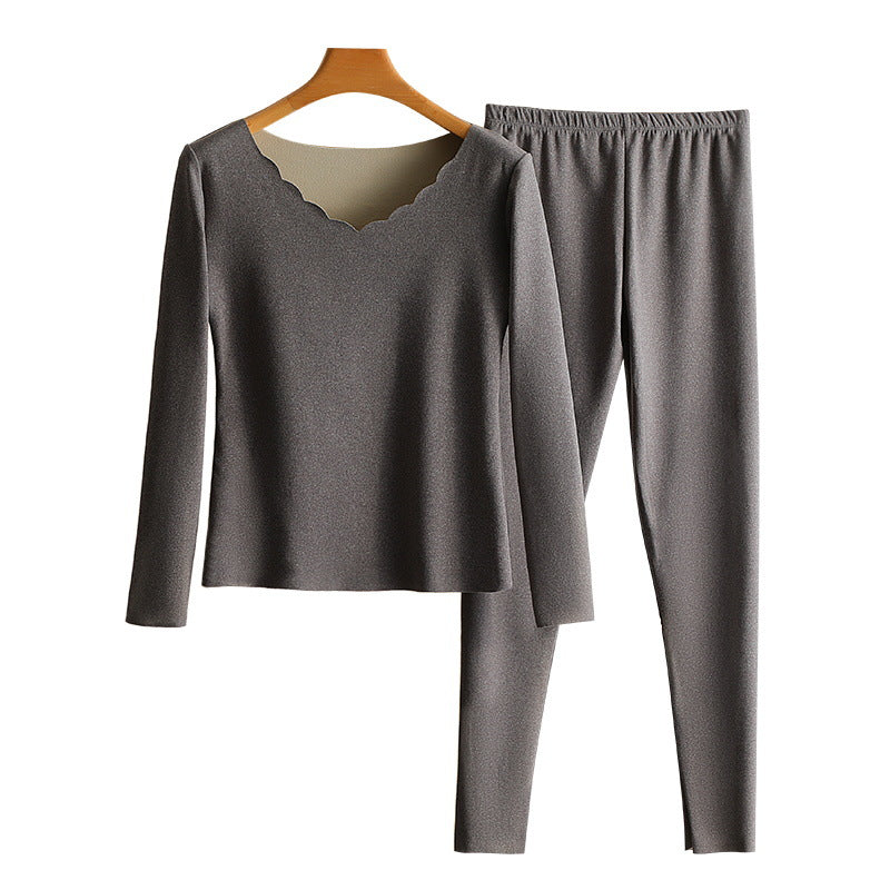 Gefüttertes Damen Thermoset, V-Ausschnitt