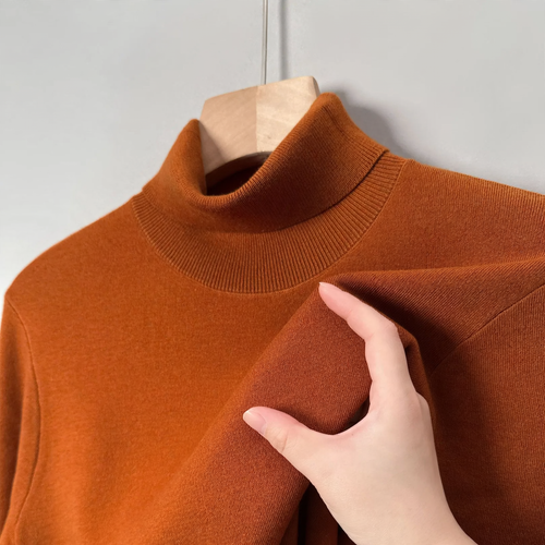 Herren-Wollpullover, Rollkragen, extra warm