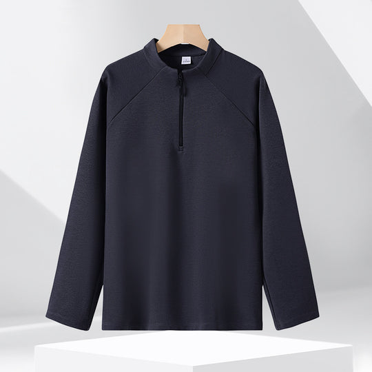 Atmungsaktives Sweatshirt mit Stehkragen, 320g