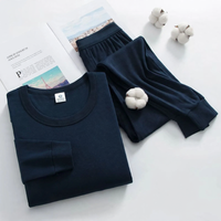 Rundhals Marineblau
