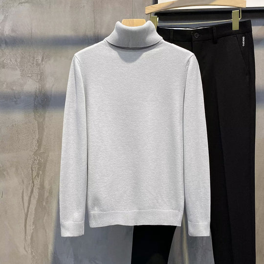 Herren-Rollkragenpullover, modisch, vielseitig kombinierbar