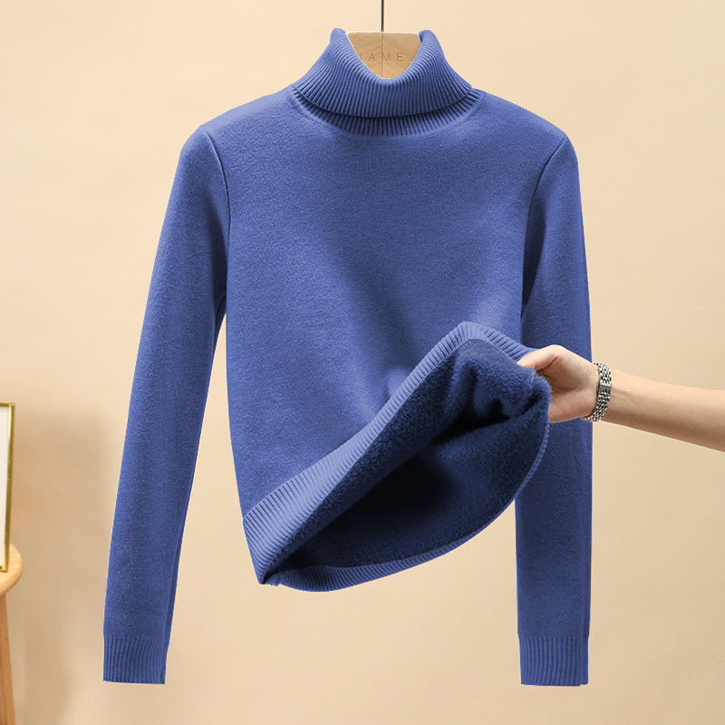 Herren-Rollkragenpullover, gefüttert, warm