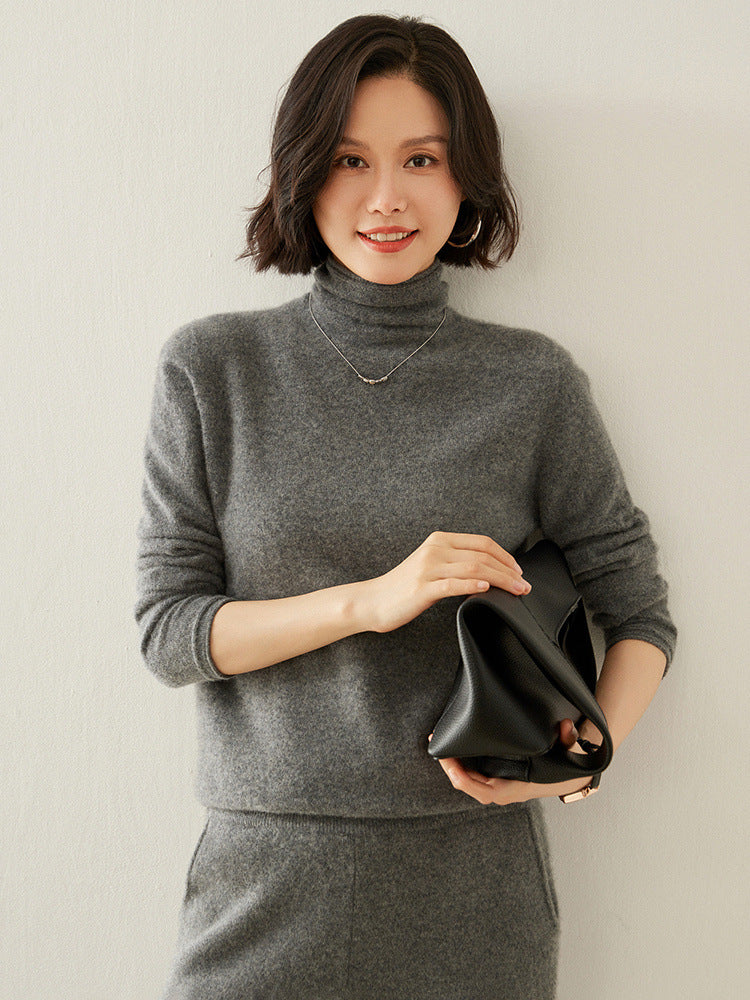 Kaschmir-Pullover mit Rollkragen