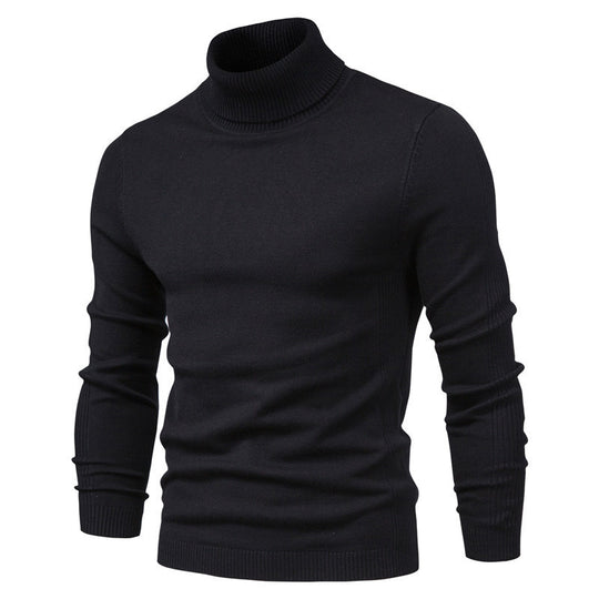 Herren-Rollkragenpullover, schlicht und modern