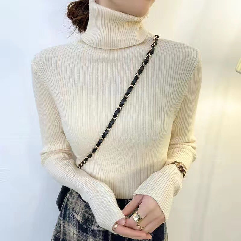 Körpernaher Damen-Rollkragenpullover
