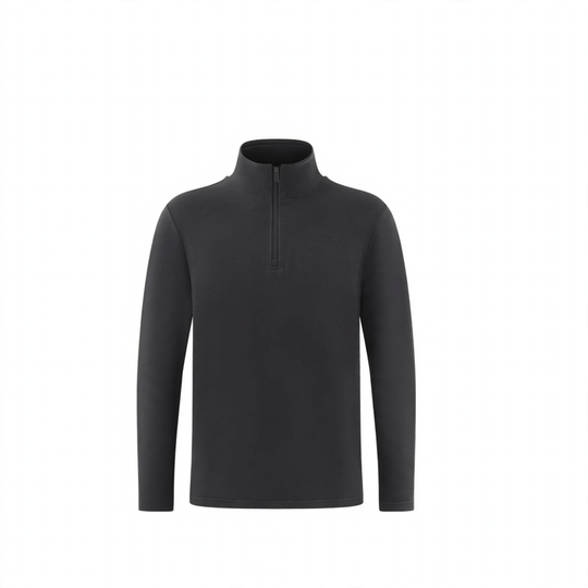 Herren-Pullover mit Stehkragen und Reißverschluss