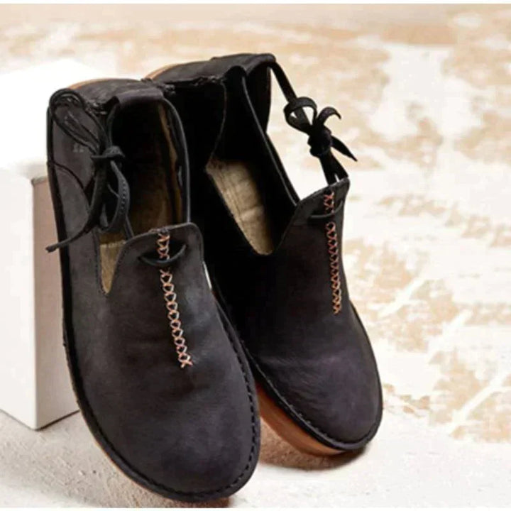 Leder-Damenschuhe für Den Herbst
