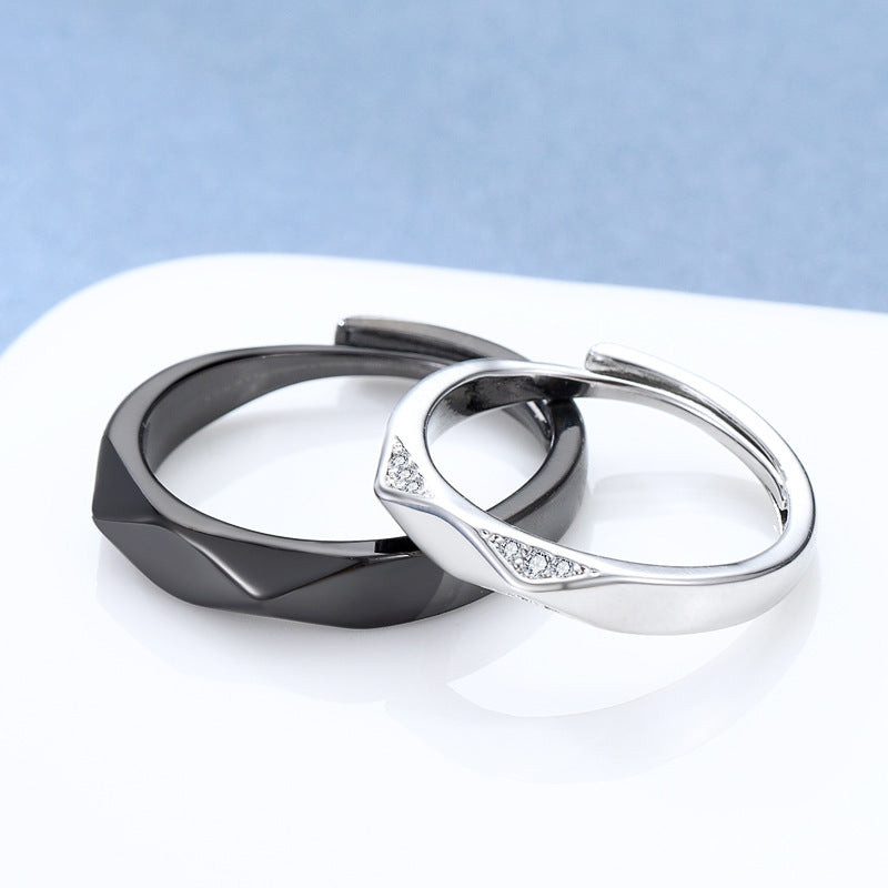Damen Offener Ring mit modernem geometrischen Design Shop Nory