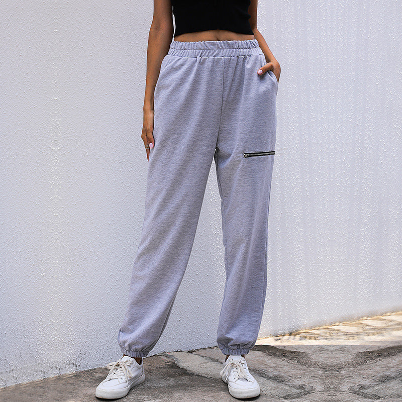 Damen Joggerhose im Relaxed-Fit mit elastischem Bund, Beinbündchen und Taschen Shop Nory