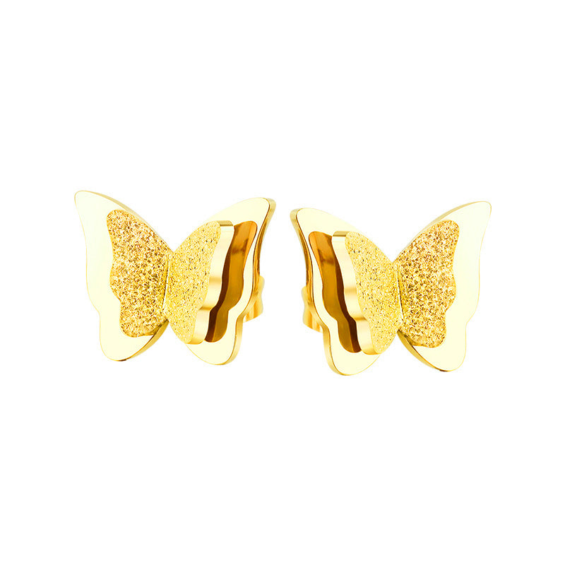 Damen Ohrstecker mit filigranem Schmetterlingsdesign Shop Nory