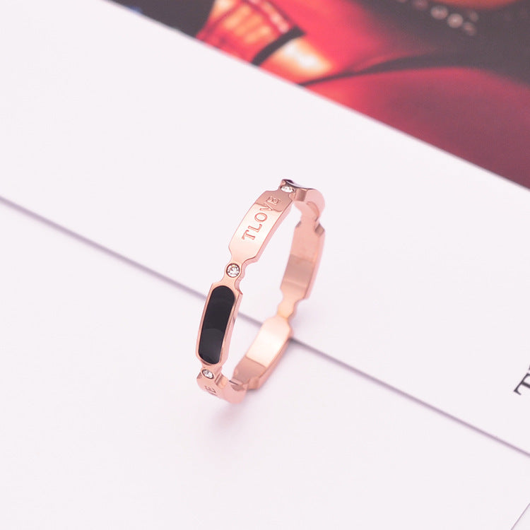 Damen eleganter Ring mit funkelnden Kristallen und modernem Design Shop Nory
