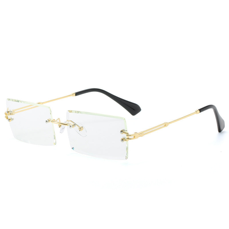Modische Rechteckige Sonnenbrille Im Retro Stil