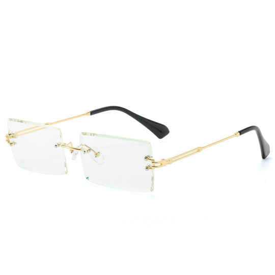 Modische Rechteckige Sonnenbrille Im Retro Stil