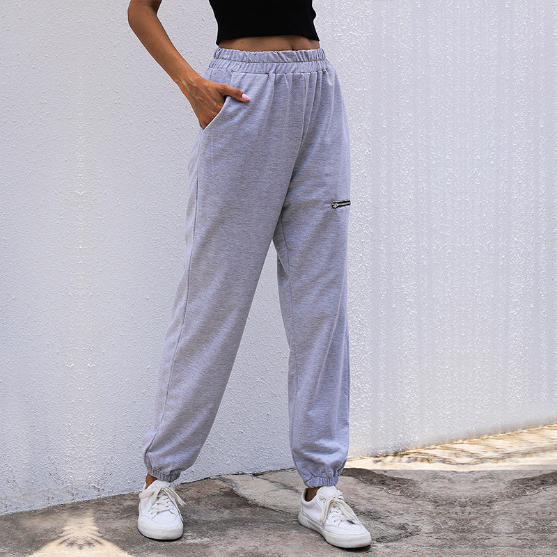 Damen Joggerhose im Relaxed-Fit mit elastischem Bund, Beinbündchen und Taschen Shop Nory
