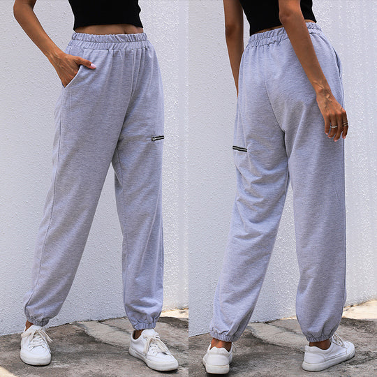 Damen Joggerhose im Relaxed-Fit mit elastischem Bund, Beinbündchen und Taschen Shop Nory
