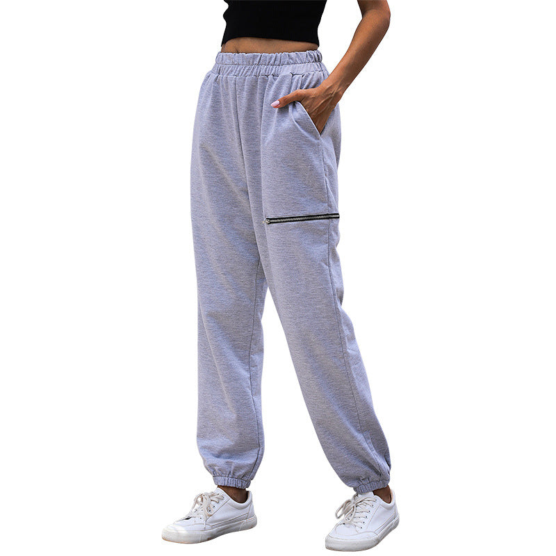 Damen Joggerhose im Relaxed-Fit mit elastischem Bund, Beinbündchen und Taschen Shop Nory
