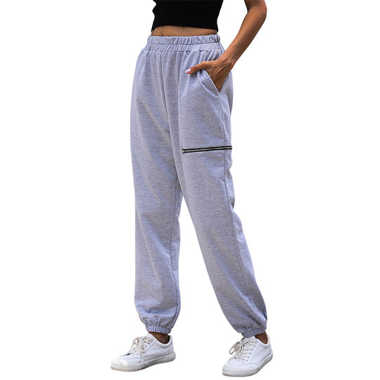Damen Joggerhose im Relaxed-Fit mit elastischem Bund, Beinbündchen und Taschen Shop Nory