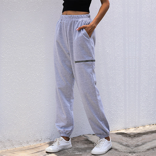 Damen Joggerhose im Relaxed-Fit mit elastischem Bund, Beinbündchen und Taschen Shop Nory