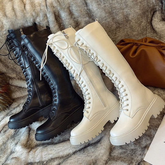 Stilvolle kniehohe Stiefel für Damen