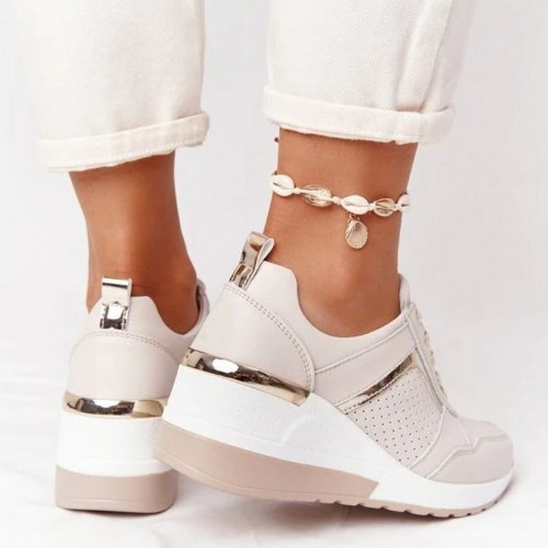 Plattform Sneaker Damen - Leichte Freizeitschuhe