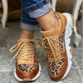 Lässige Leopardenmuster Sneakers