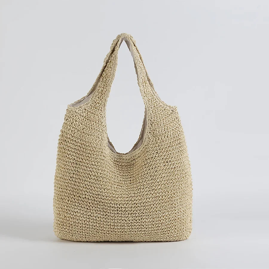 Elegante Strohtasche für Den Strand