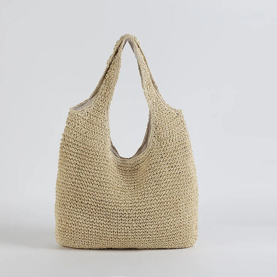 Marlene Elegante Stroh-Strandtasche