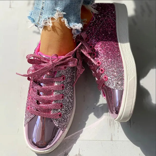 Luxus Freizeit Glitzer Damen Schuh Shopnory