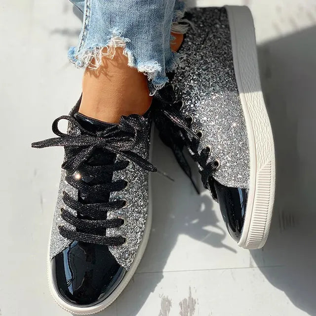 Luxus Freizeit Glitzer Damen Schuh Shopnory