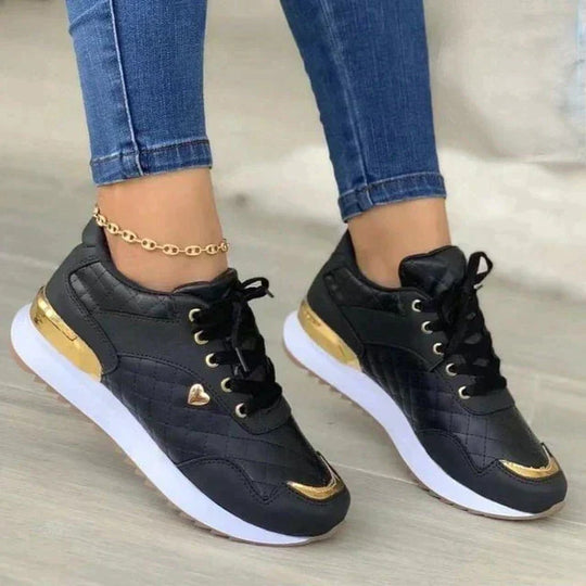 Damen Plateau Turnschuhe
