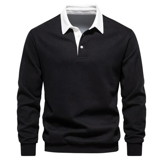 Premium Poloshirt mit langen Ärmeln