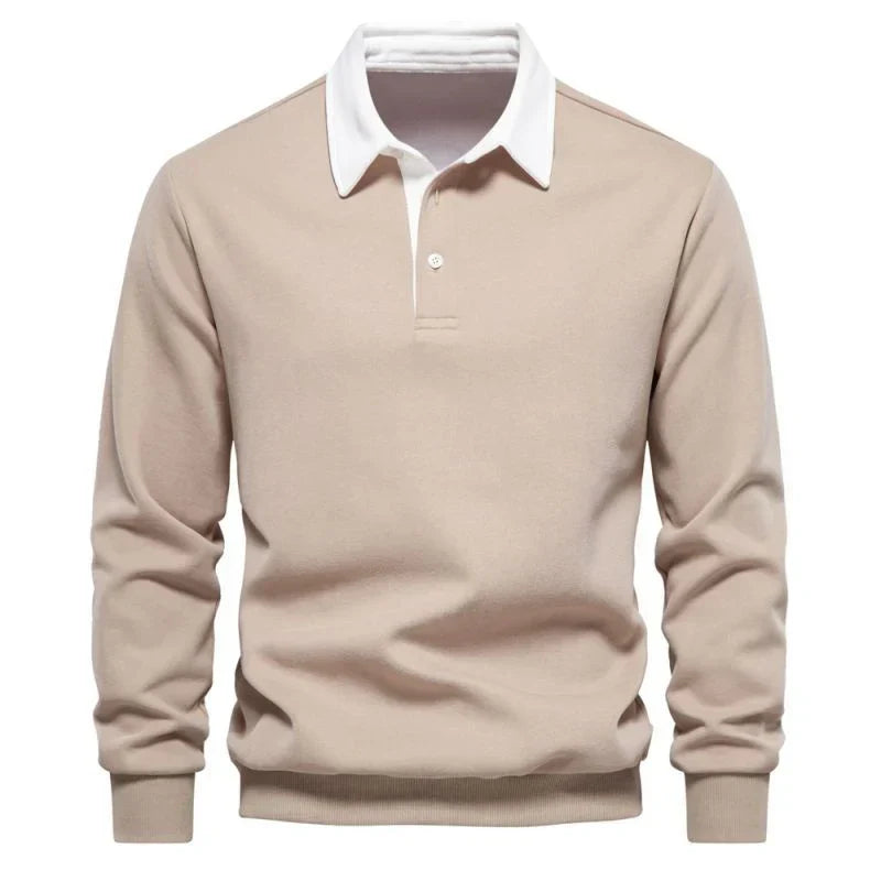 Premium Poloshirt mit langen Ärmeln