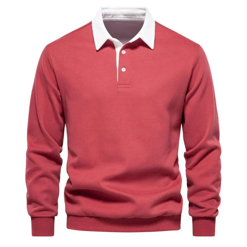 Premium Poloshirt mit langen Ärmeln