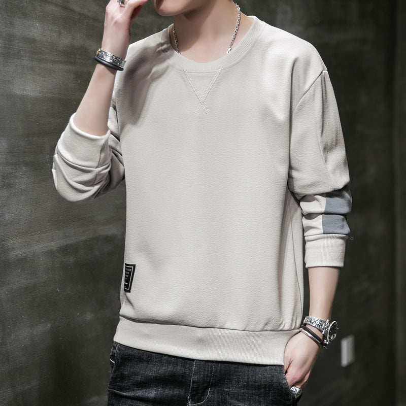 Herren Minimalistisches Rundhals-Sweatshirt aus Baumwollmix mit Relaxed‑Fit und Rippbündchen Shop Nory