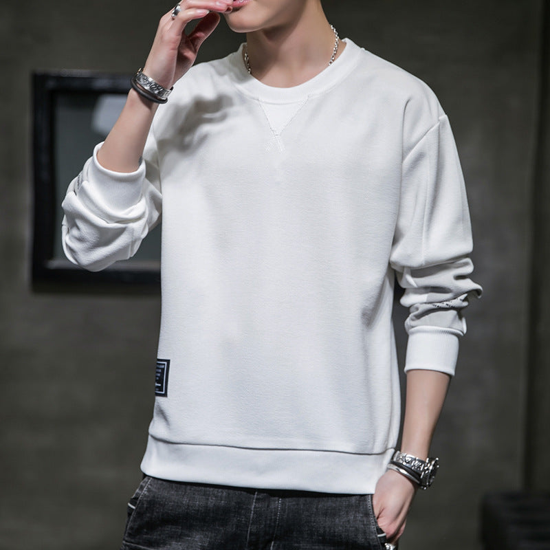 Herren Minimalistisches Rundhals-Sweatshirt aus Baumwollmix mit Relaxed‑Fit und Rippbündchen Shop Nory