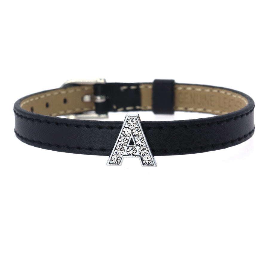 Buchstabenanhänger C mit Funkelndem Kristallbesatz Personalisierter Charm