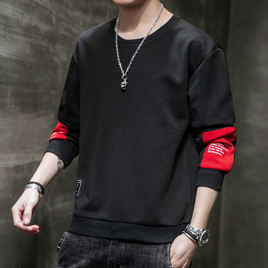Herren Minimalistisches Rundhals-Sweatshirt aus Baumwollmix mit Relaxed‑Fit und Rippbündchen Shop Nory