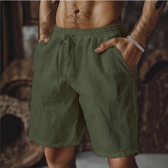 Herren-Schnürshorts aus Baumwolle