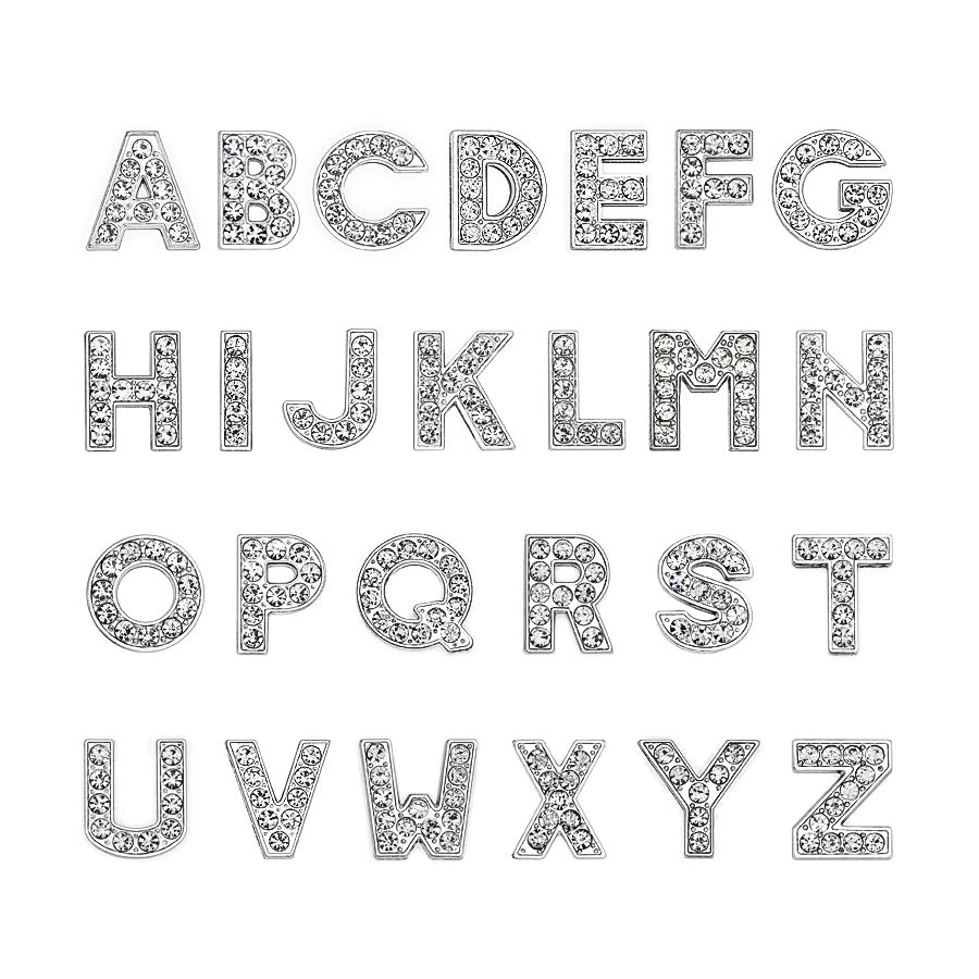 Buchstabenanhänger C mit Funkelndem Kristallbesatz Personalisierter Charm