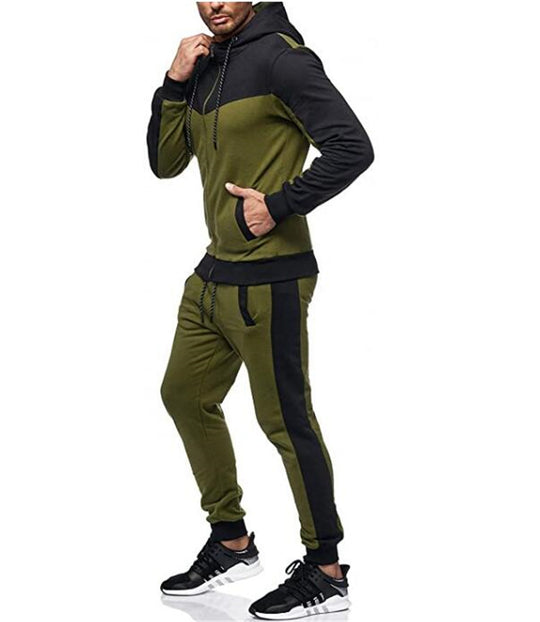 Herren sportlicher Trainingsanzug mit Kapuzenjacke und tapered Jogginghose Shop Nory