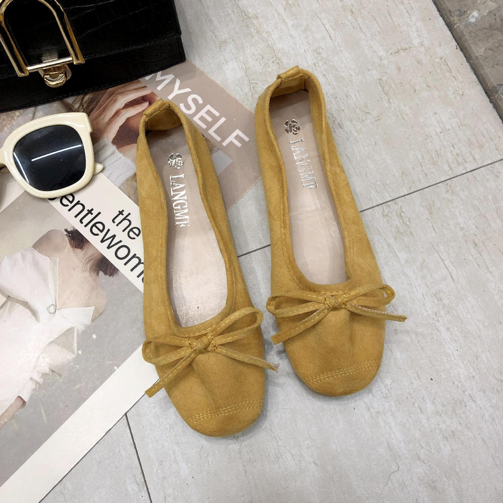 Damen Ballerinas mit zartem Schleifen-Design und weichem Obermaterial