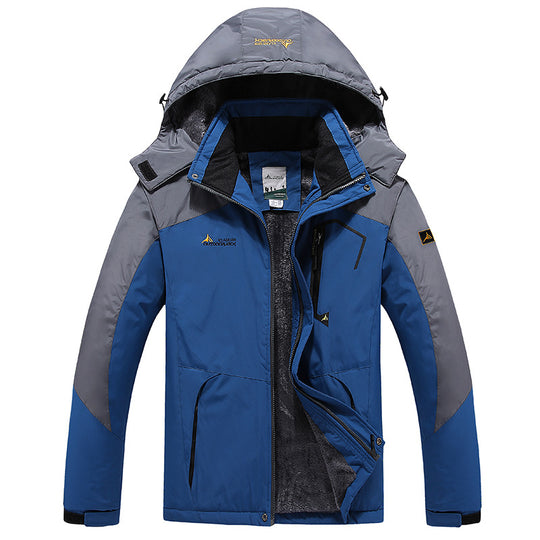 Herren Multifunktionale Softshell-Outdoorjacke mit Fleece-Innenfutter und abnehmbarer Kapuze Shop Nory