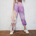 Damen Jogginghose im kreativen Batikdesign mit elastischem Bund und praktischen Taschen