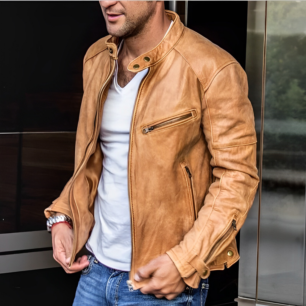 Elegante Lederjacke für Herren