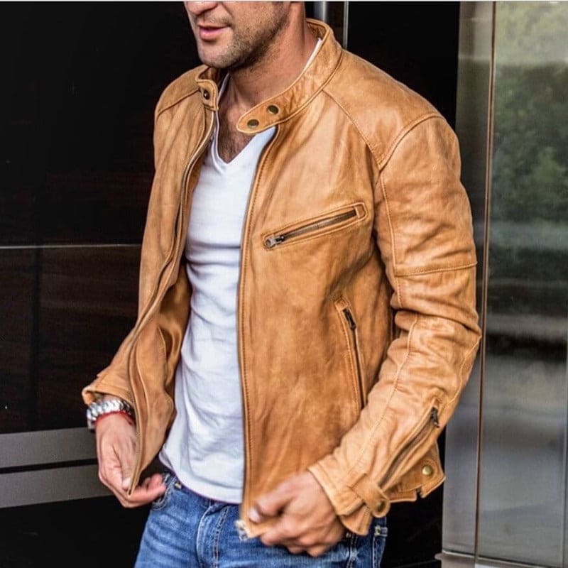 Shopnory | Stilvolle Lederjacke Herren Max