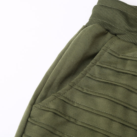 Herren Biker-Jogginghose mit gerippten Paneelen, schmaler Passform und elastischem Bund Shop Nory