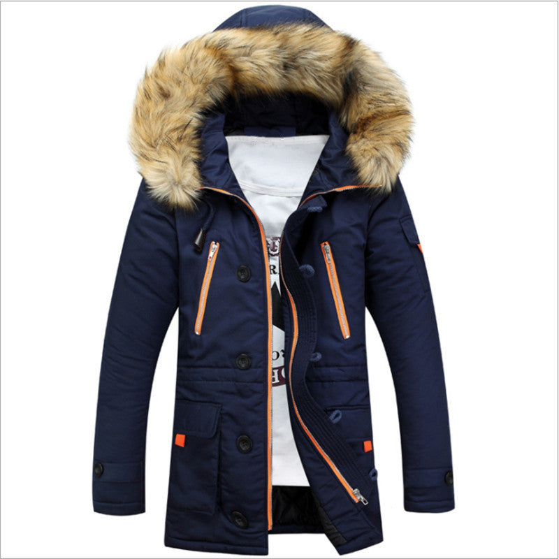 Herren Winterparka mit abnehmbarer Kapuze und Kunstfellbesatz Shop Nory