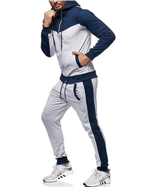 Herren sportlicher Trainingsanzug mit Kapuzenjacke und tapered Jogginghose Shop Nory
