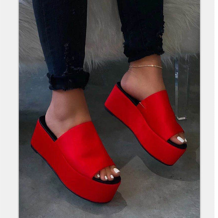 Damen Wedge-Pantoletten mit tierischem Druck und komfortabler Sohle Shopnory